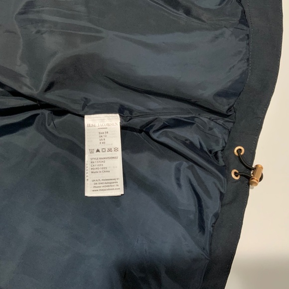 Ilse Jacobsen Sz 8 Blue Rainvision Waterproof Hooded Raincoat Jacket - Picture 8 of 10